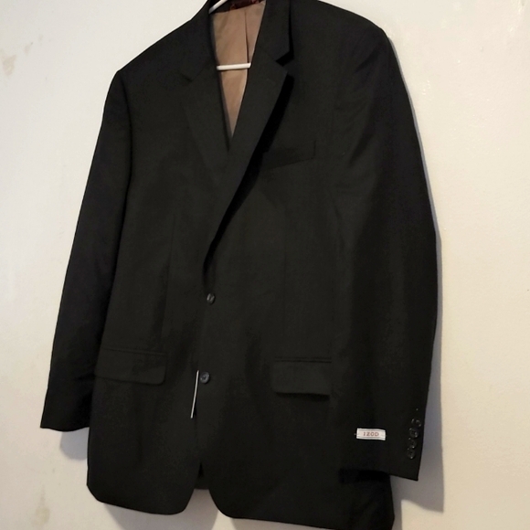 NWT IZOD Mens  Charcoal Lightweight  44L Suit Jacket, Blazer - Picture 1 of 6